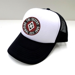 Čepice Tři sestry Trucker černobílá